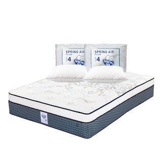 Foto 1 | Colchón Spring Air Cantabria Color Azul King Size + 2 Almohadas Osos