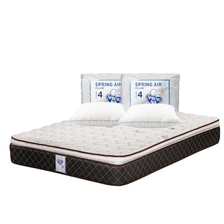 Foto 1 | Colchón Spring Air Minesota Color Café King Size + 2 Almohadas Osos
