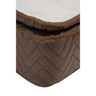 Foto 4 | Colchón Restonic Nautilus Color Café King Size + 2 Almohadas Trinity