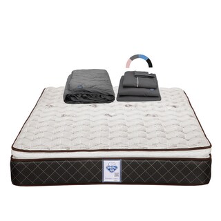 Foto 1 | Colchón Spring Air Minesota Color Café King Size + Protector Lux + Sabanas Royal