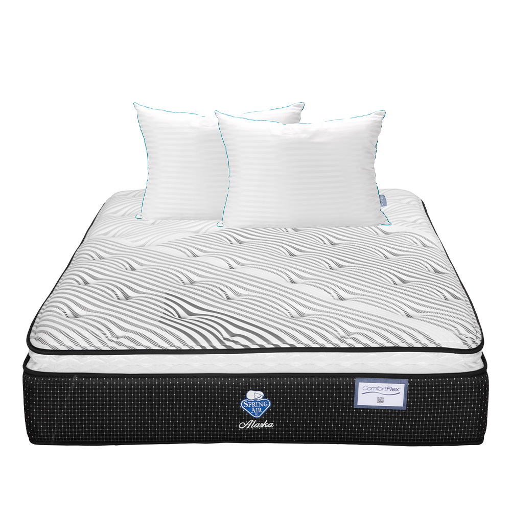 Colchón Spring Air Alaska + Almohada Royal Twin King Size
