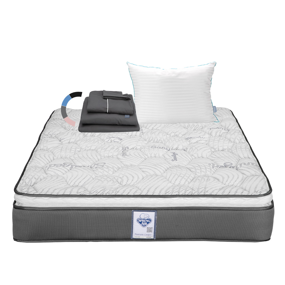 Foto 1 | Colchón Spring Air Prestige + Almohada Royal + Sábanas Royal King Size