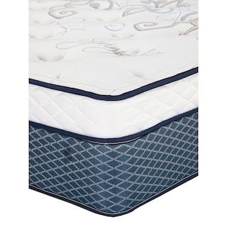 Foto 4 | Colchón Spring Air Cantabria Color Vivos Dorados Matrimonial + Almohada 2pack + Sábanas Softy