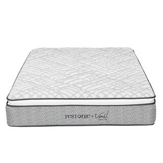 Foto 2 | Colchón Restonic Vail Color Gris Matrimonial + Almohada One + Sábanas Softy