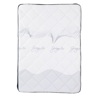 Foto 3 | Colchón Spring Air Monaco Color Azul Queen Size + Almohada One + Sábanas Softy