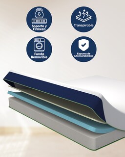 Foto 6 | Colchón En Caja King Size Dr Joohn Zen Confort Memory Foam 20cm