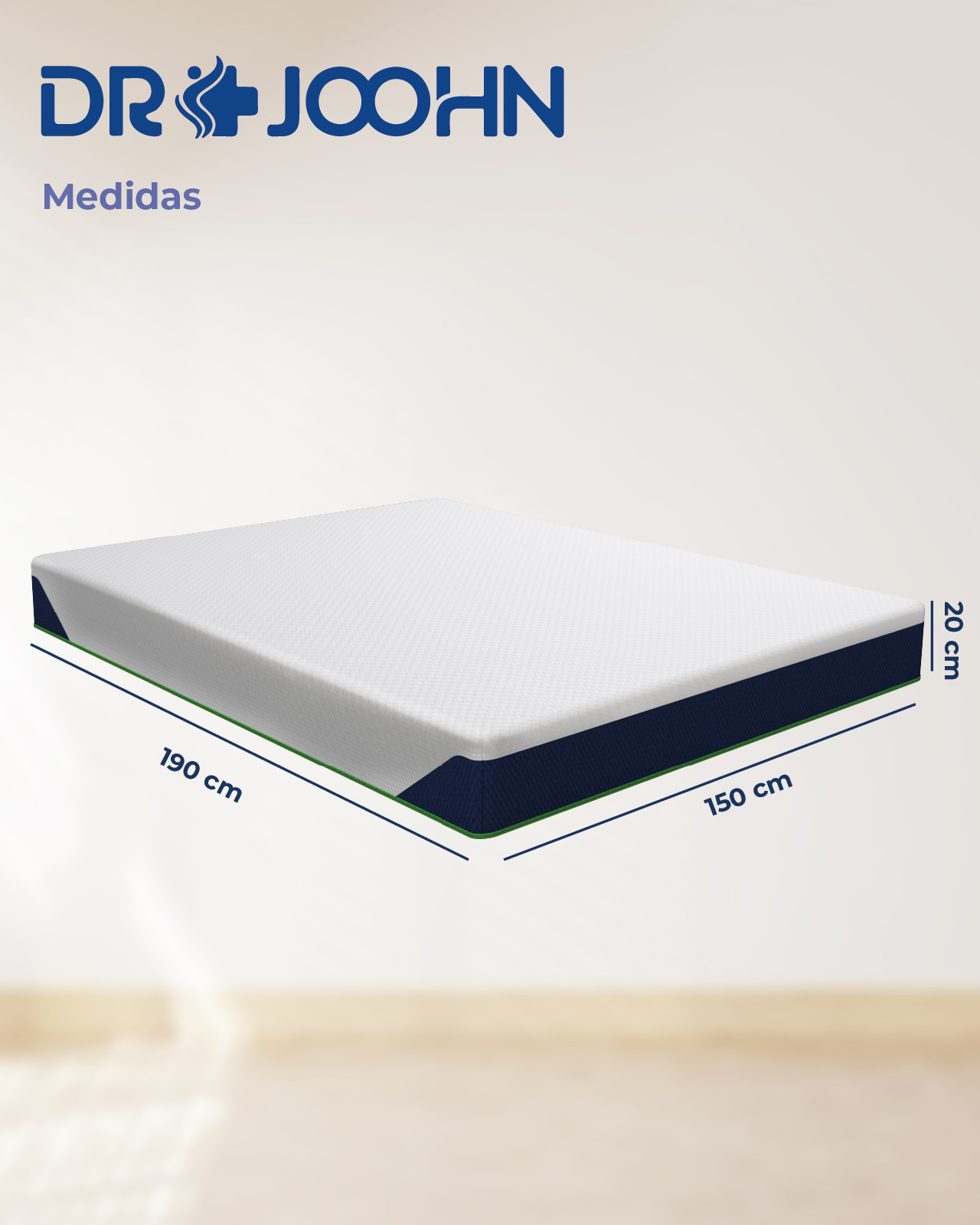Foto 7 | Colchón En Caja King Size Dr Joohn Zen Confort Memory Foam 20cm