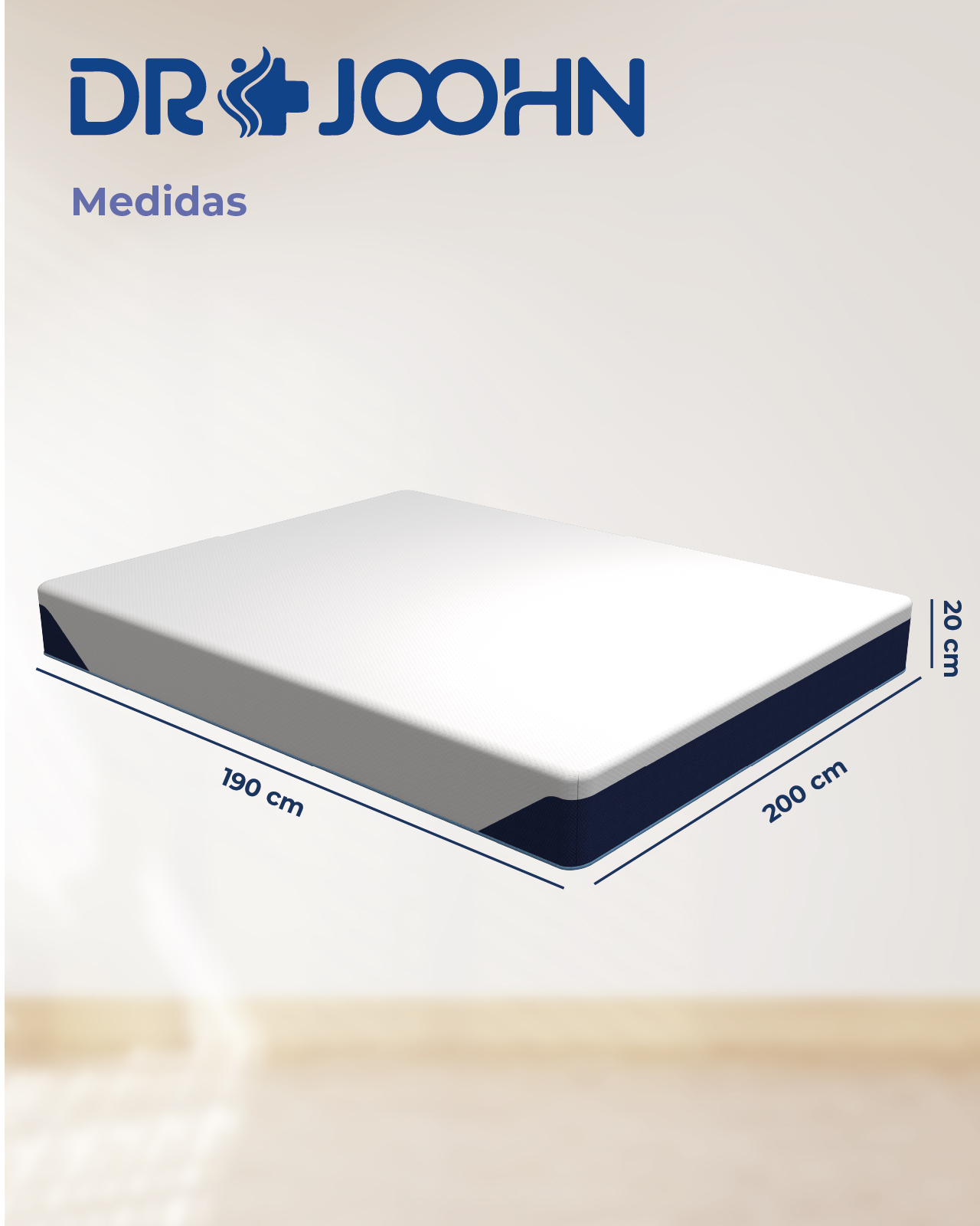 Foto 8 | Colchón En Caja King Size Dr Joohn Zen Confort Memory Gel 20cm