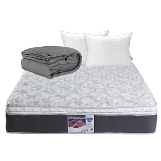 Foto 1 | Colchón Spring Air Marte Color Gris King Size + Almohada Royal Twin + Edredón Homy