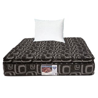 Foto 1 | Colchón Spring Air Morgan Color Negro Matrimonial + Almohada Oso