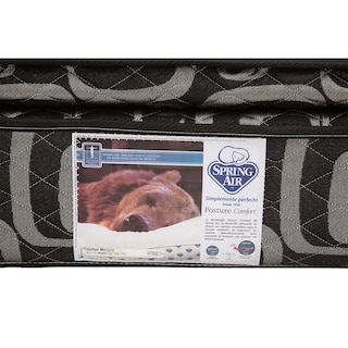 Foto 4 | Colchón Spring Air Morgan Color Negro Matrimonial + Almohada Oso