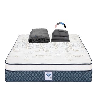Foto 1 | Colchón Spring Air Cantabria Color Vivos Dorados King Size + Protector Lux + Sábanas Royal