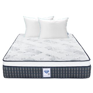 Foto 1 | Colchón Spring Air Cardona Color Cuadros Azules King Size + Almohada Royal Twin