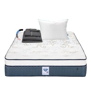 Foto 1 | Colchón Spring Air Cantabria Color Vivos Dorados Queen Size + Almohada Royal + Sábanas Royal