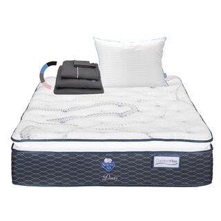 Foto 1 | Colchón Spring Air Dover Color Blanco Queen Size + Almohada Royal + Sábanas Royal