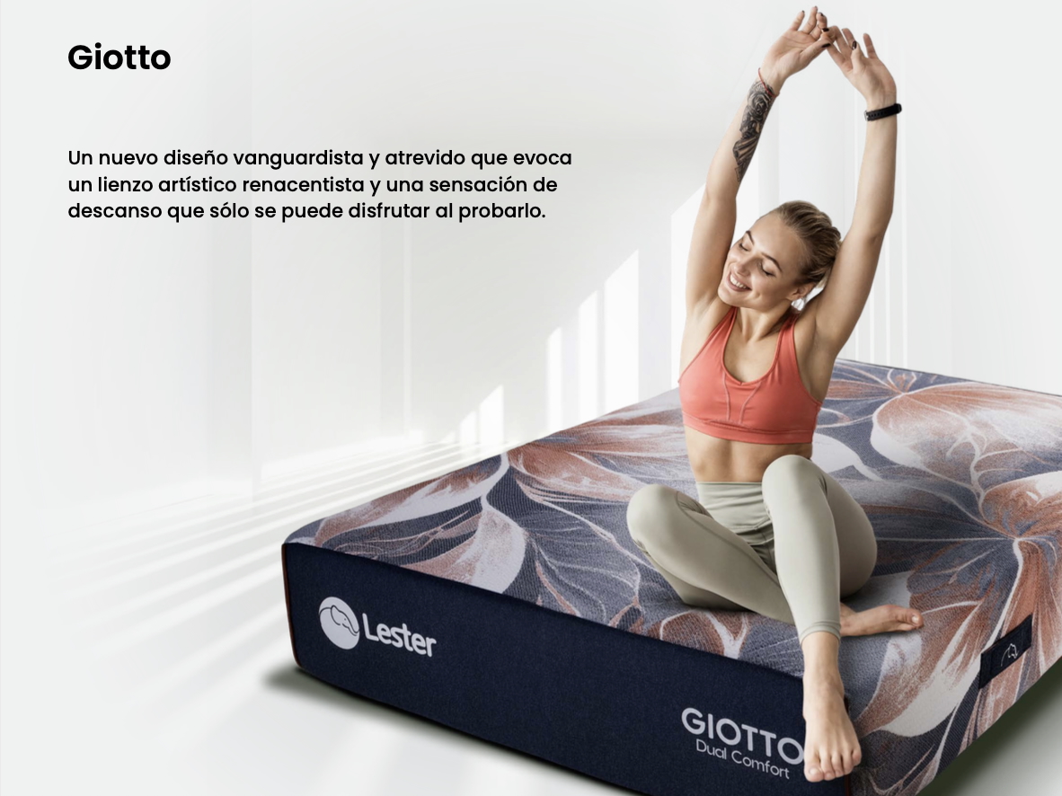 Foto 5 pulgar | Colchón King Size Lester Giotto - Línea Support Tecnología Híbrida Con Resortes Mini Bonell, Nano Pocket, Espuma Soft