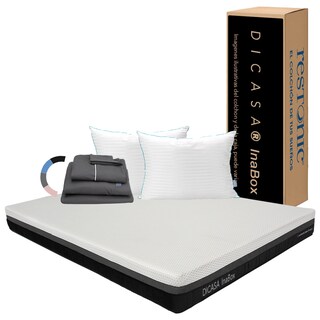 Foto 1 | Colchón Dicasainabox Dicasainabox Color Blanco Queen Size + Almohada Royal Twin + Sábanas Royal