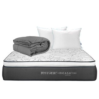 Foto 1 | Colchón Dicasa Trini Color Azul King Size + Almohada Royal Twin + Edredón Homy