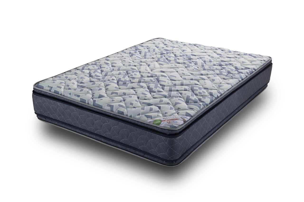 Colchón King Size Lester Kassel - Doble Colchoneta -  Híbrido Con Resortes Bonell, Acolchado Lesterpad, Acolchado Fi