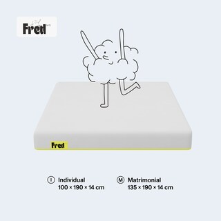 Foto 7 | Colchón Matrimonial Fred 14cm de Alto en Caja Colchones de Espuma Firme Hecho en México