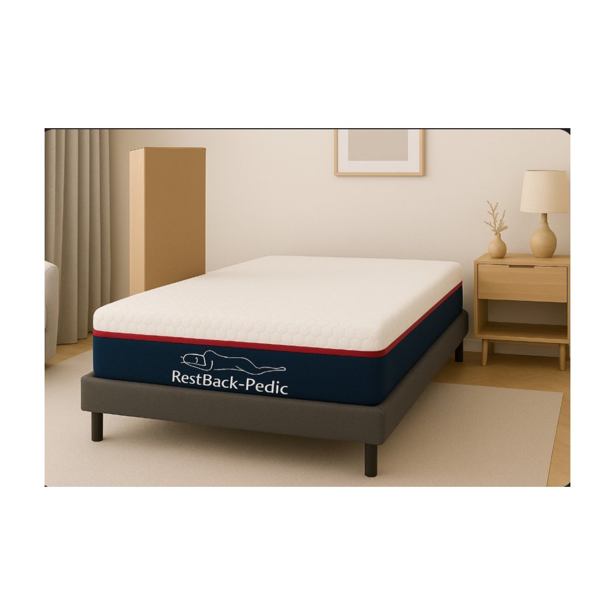 Foto 5 pulgar | Colchón Restback-pedic Individual En Caja Memory Foam Extra Confort