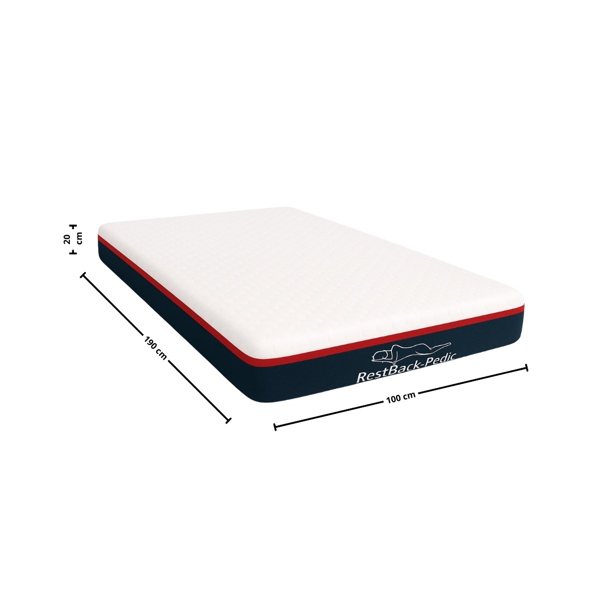 Foto 6 pulgar | Colchón Restback-pedic Individual En Caja Memory Foam Extra Confort