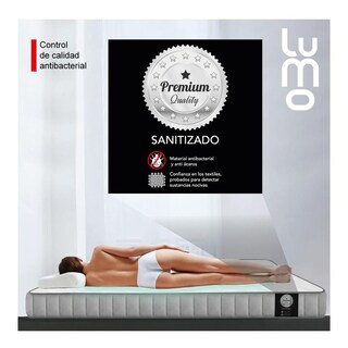 Foto 2 | Colchon Matrimonial Deluxe 32cm Eurotop Memory Foam Hibrido