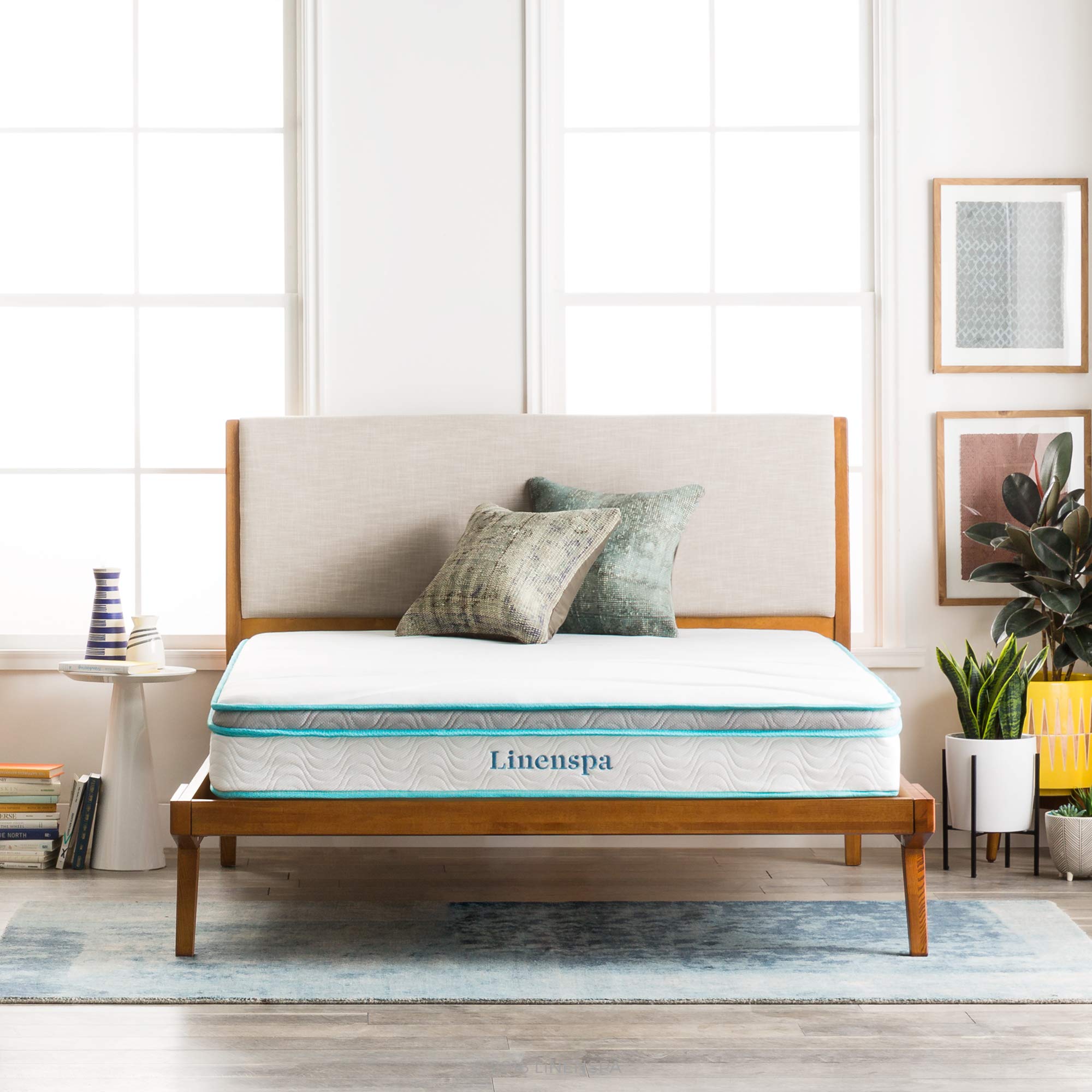 Foto 7 | Colchón Linenspa Memory Foam And Spring Hybrid De 20 Cm, Doble - Venta Internacional.