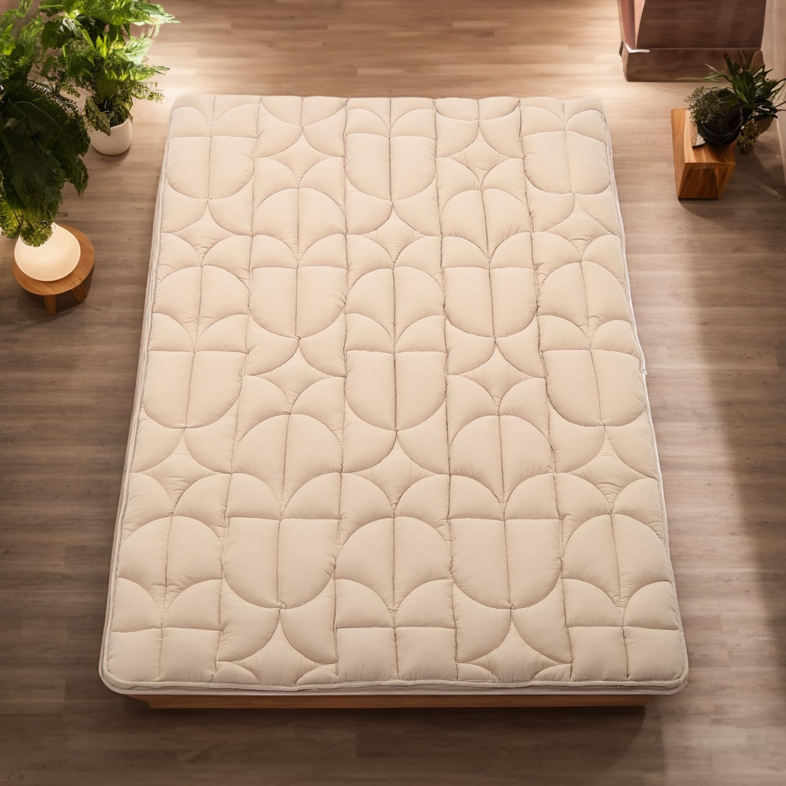 Foto 2 pulgar | Colchón Tipo Futón Zonli Japanese Floor Memory Foam Twin Beige - Venta Internacional.