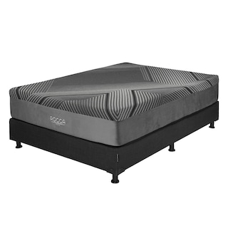 Foto 1 | Rogga Box Colchon+box Belucci Black Negro Matrimonial