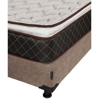 Foto 5 | Minesota Box Colchon+box+almohada 2pack Duke Mocca Cafe Queen Size