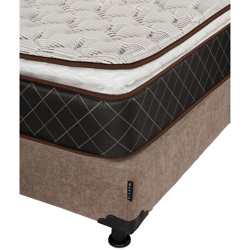 Foto 5 | Minesota Box Colchon+box+sabanas Softy Duke Mocca Cafe Queen Size
