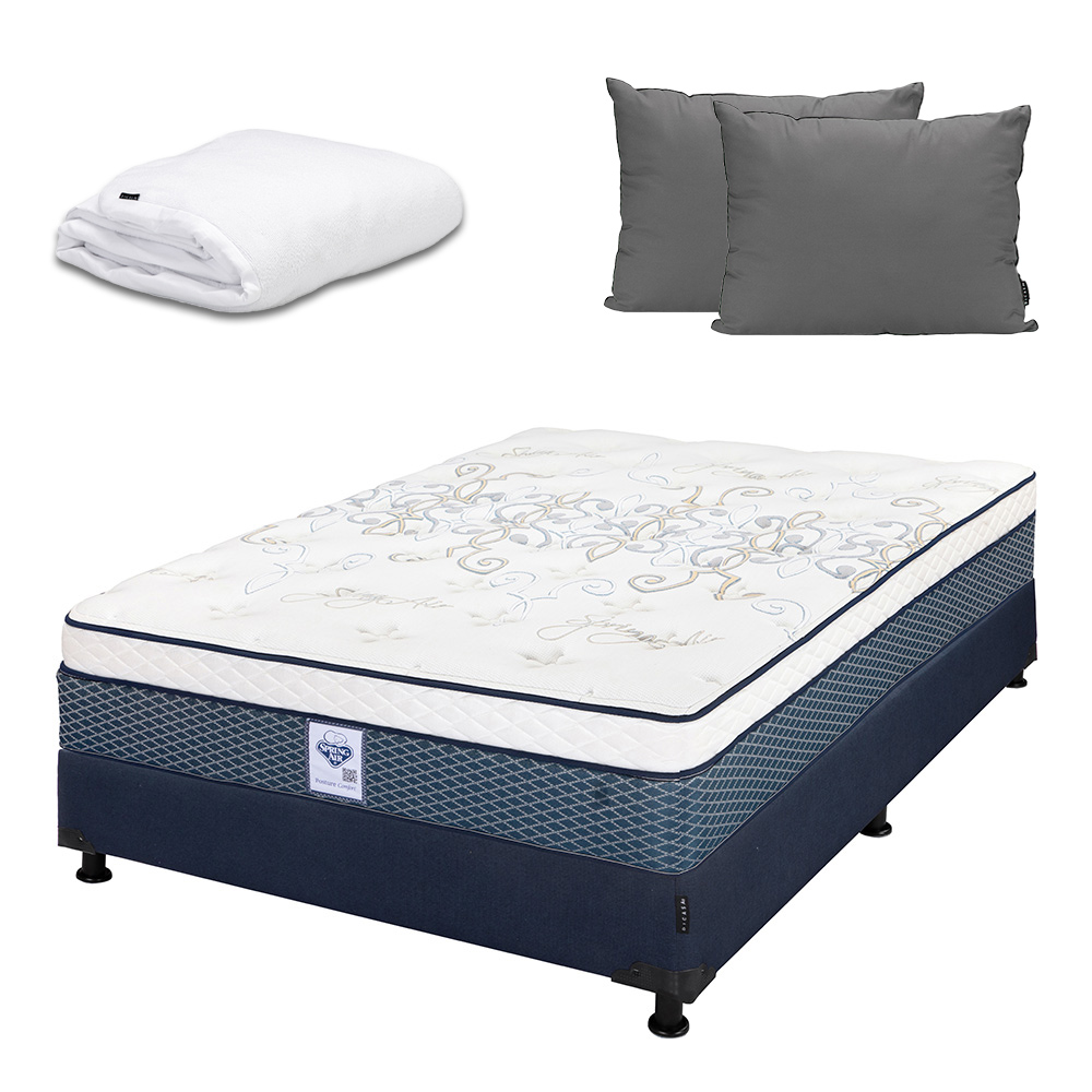 Foto 2 pulgar | Colchon+box+almohada 2pack+protector Cloud