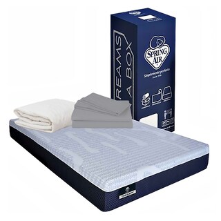 Foto 1 | Colchón Spring Air Premier Color Blanco Queen Size + Protector Ultra + Sábanas Basic