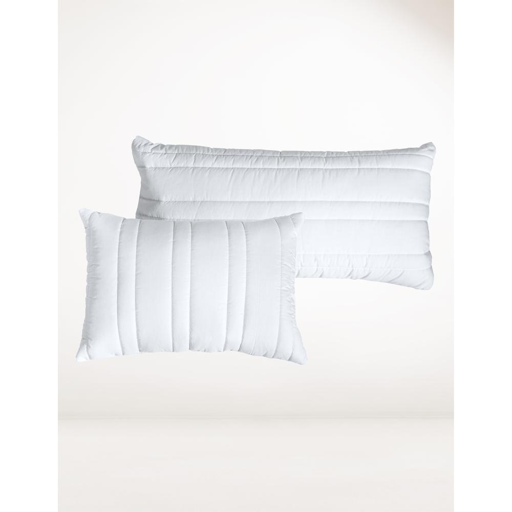 Almohada Pily King Size Alta Con Protector Capitonado