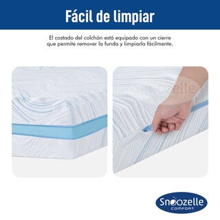 Foto 5 | Snoozelle Comfort Colchón Dual En Caja, Medio Firme De Un Lado Y Medio Suave Del Otro, Espuma Alta Densidad (king Size)