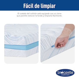 Foto 5 | Snoozelle Comfort Colchón Dual En Caja, Medio Firme De Un Lado Y Medio Suave Del Otro, Espuma Alta Densidad (queen Size