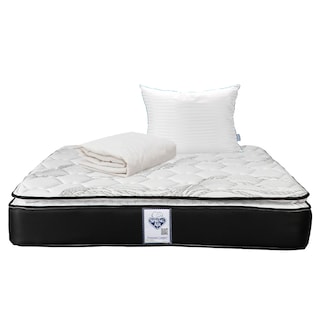 Foto 1 | Colchón Spring Air Premier Color Blanco Queen Size + Almohada Royal + Protector Ultra
