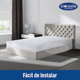Foto 7 | Snoozelle Comfort Colchón Dual En Caja, Medio Firme De Un Lado Y Medio Suave Del Otro, Espuma Alta Densidad (matrimoni