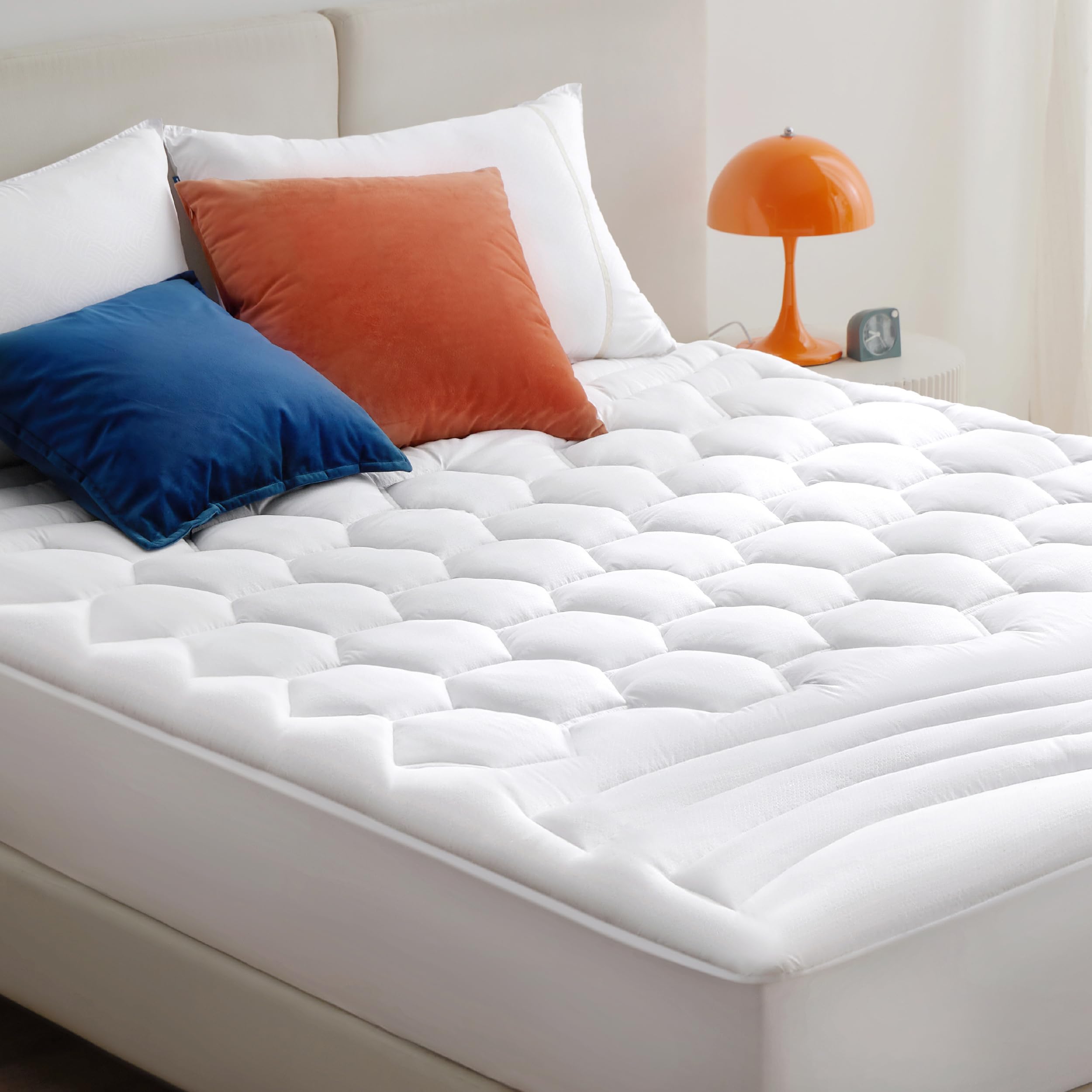Foto 1 | Funda De Colchón Bedsure Rv Short Queen Con Diseño De 3 Zonas, Color Blanco - Venta Internacional.