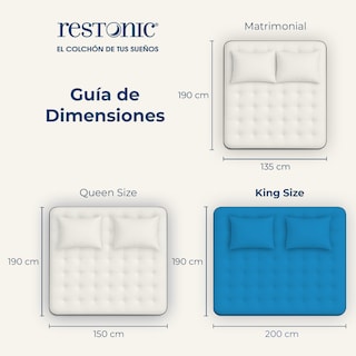 Foto 6 | Colchón King Size Restonic Con Alta Durabilidad