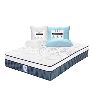 Foto 1 | Colchón Spring Air Cantabria Color Azul King Size + Almohada Trinity + Protector Trinity