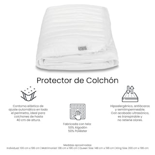 Foto 7 | Colchón Spring Air Minesota Color Café Matrimonial + Almohada Trinity + Protector Trinity