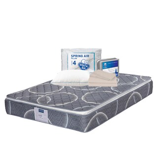 Foto 1 | Colchón Restonic Bongo Color Azul King Size + Almohada Osos + Sábanas Basic