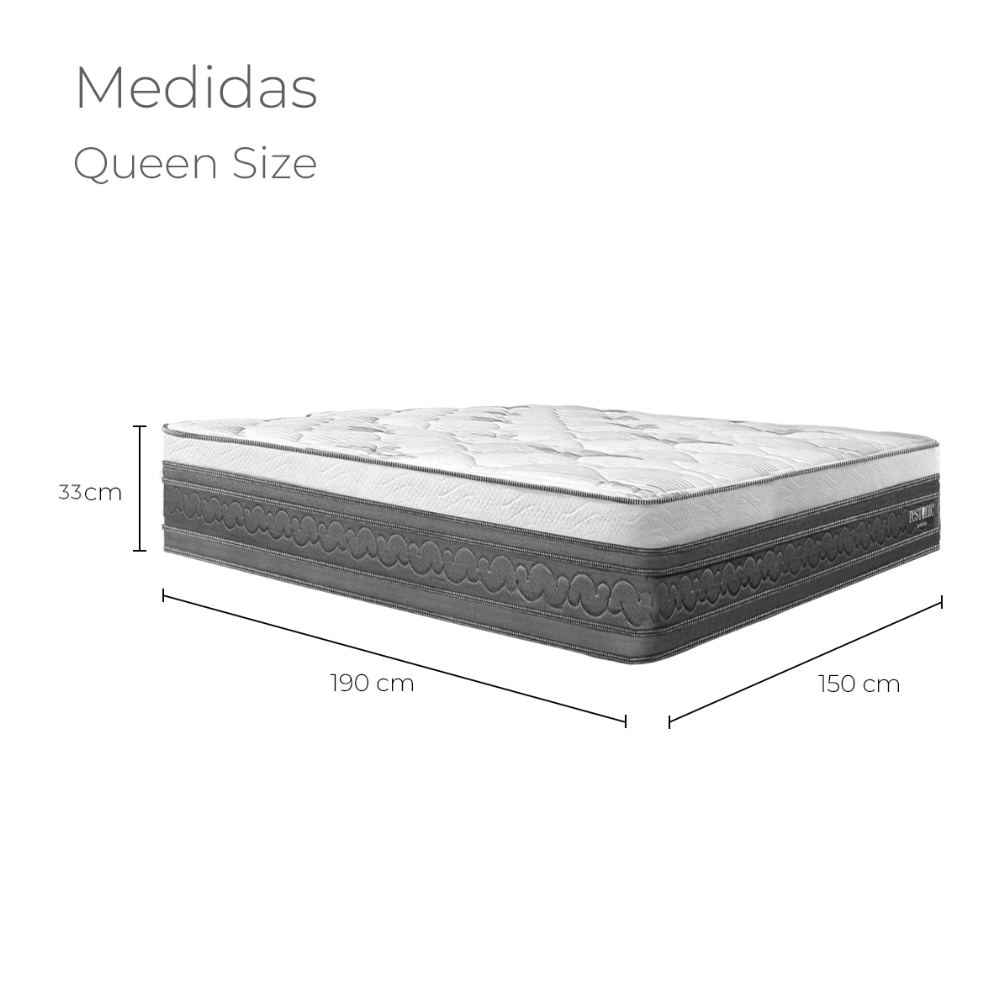 Foto 2 | Colchón Queen Size Restonic Confort Lujo Ortopédico