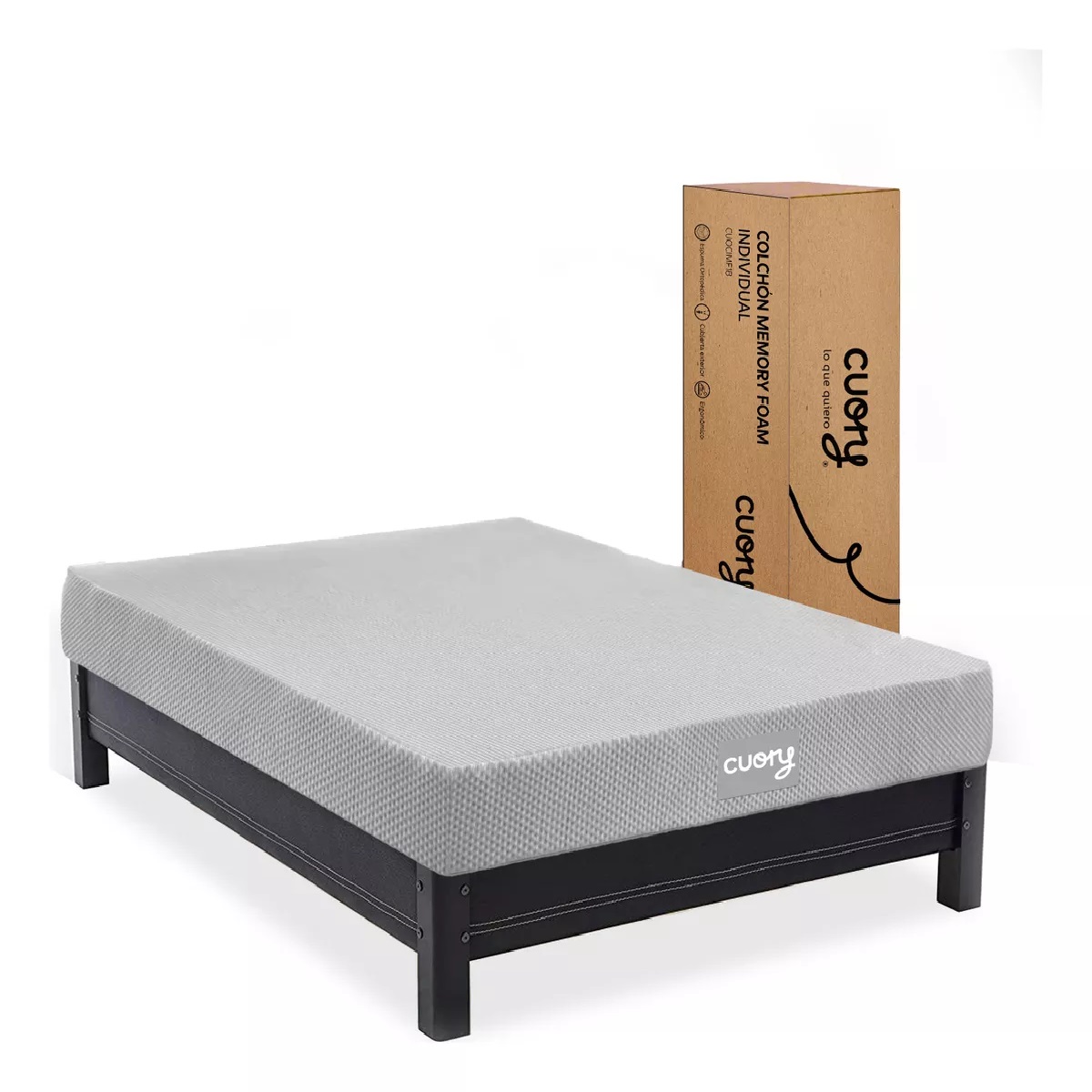 Colchón Individual Memory Foam Ortopédico Firmeza Suave 18cm