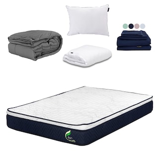 Foto 1 | Colchón Dicasa Eon Queen Size + Almohada One + Protector De Colchón Cloud + Juego De Sábanas Softy + Edredón Homy