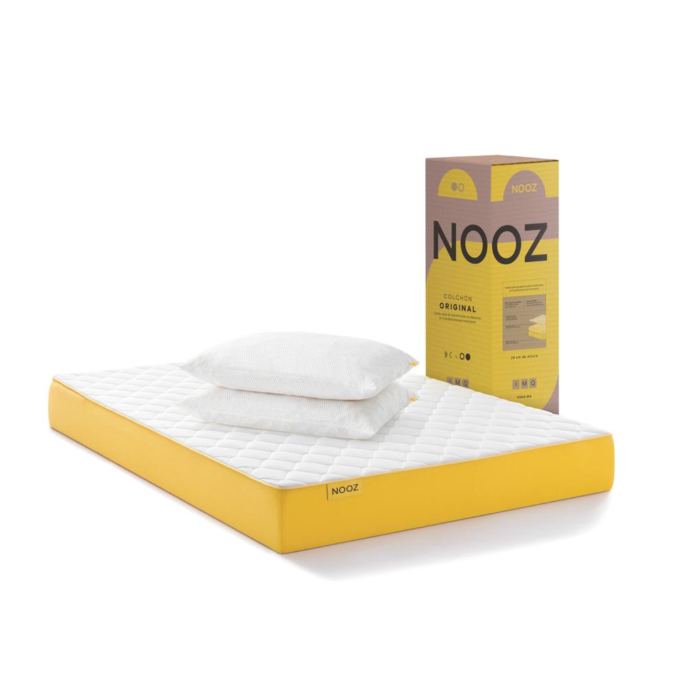 Foto 2 pulgar | Colchón King Size Nooz Original En Caja 20 Cm + 2 Almohadas Essential
