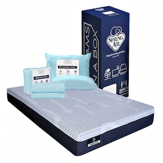 Foto 1 | Colchón Spring Air En Caja Therapy Color Azul King Size + Almohada Trinity + Sábanas Trinity
