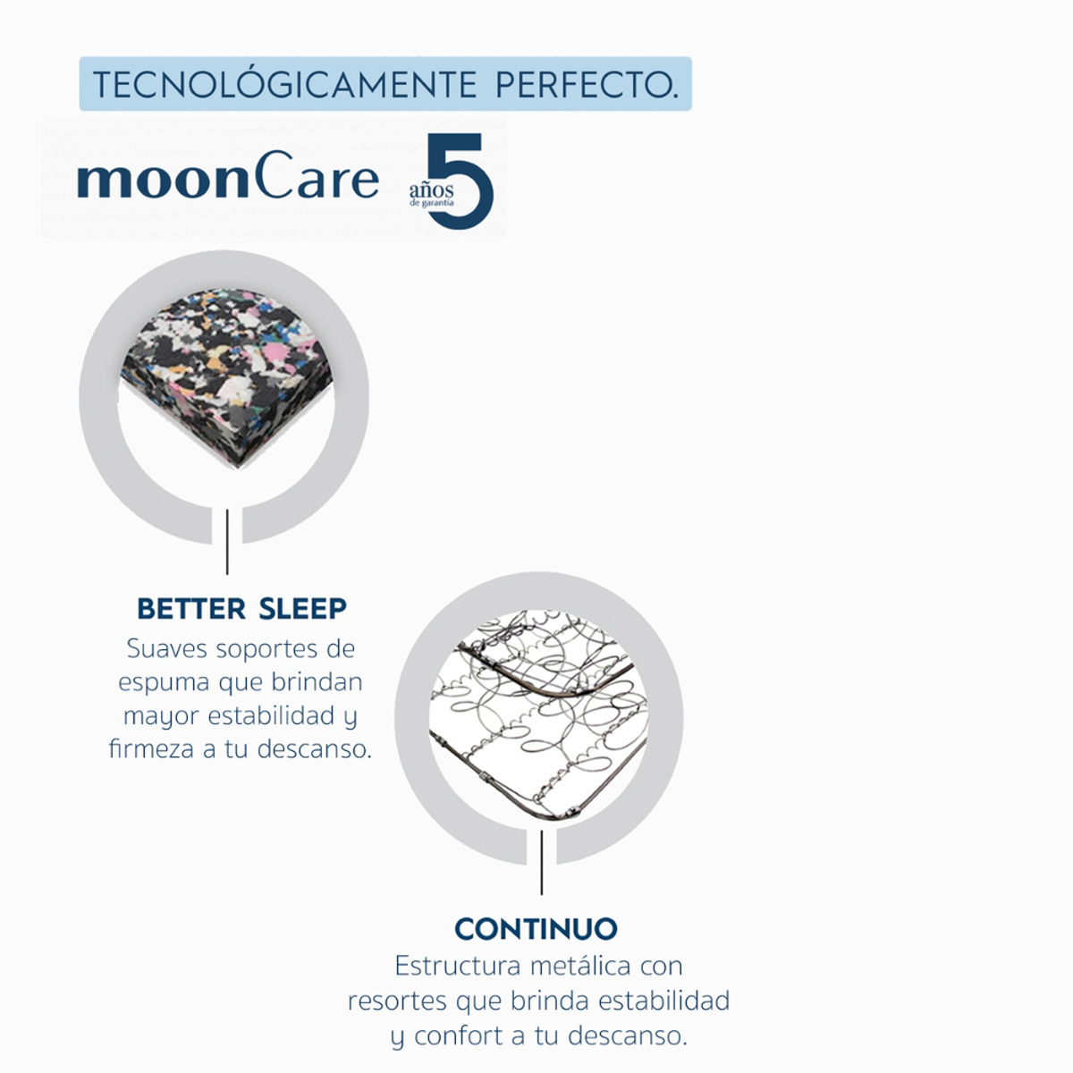Foto 7 pulgar | Colchón Individual Restonic Mooncare Confort+ Almohada + Kit Suplementos